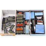 Approx 67 Hornby-Dublo post-war pre-nationalisation goods wagons: 23 LMS, 35 NE & 9 GWR. Most