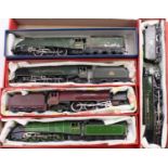 Five loose Hornby Dublo and white metal and later repainted electric locomotives to include a City