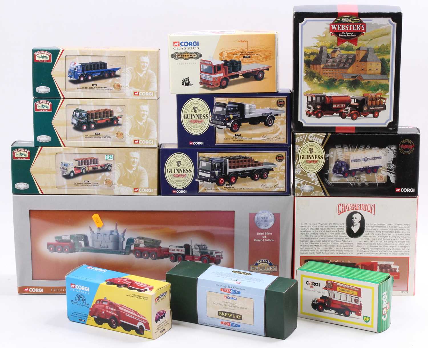 One tray of mixed Corgi mainly 1/50 scale road transport diecast vehicles to include a heavy haulage