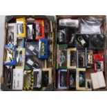 Two trays containing a collection of mixed Emergency Services diecast to include Minichamps,