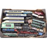 One tray containing a large selection of various 00 gauge, TT gauge, HO scale and other mixed