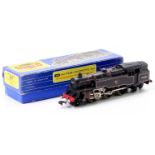 3218 Hornby-Dublo 3-rail 2-6-4 tank loco BR lined black 80059, totems slightly faded, a few chips to