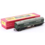 2233 Hornby-Dublo 2-rail Co-Bo diesel electric loco D5702 green with a white stripe, no marks to