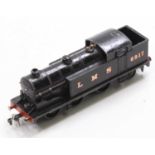 EDL7 post-war Hornby-Dublo 3-rail tank loco, horseshoe motor, body is LMS 6917 gold/red serif