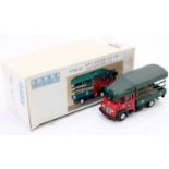 Hong Kong Model Company 1/50th scale resin scale model of a 1960s Hong Kong Lorry, finished in red