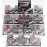 16 boxed Quartzo and Hot Wheels 1/43 scale formula one racing diecasts to include a Nelson Piquet