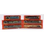 A collection of six boxed Hornby 00 gauge diesel and steam locomotives to include an R033 BR Class