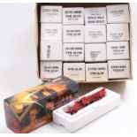 One box containing 17 Matchbox Models of Yesteryear fire engine series diecast vehicles, all