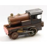 Scratchbuilt battery operated 5 inch gauge 0-4-0 tank locomotive, un-finished project,