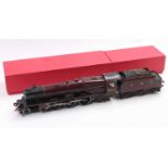 Hornby 0-gauge Princess Elizabeth loco & tender totally repainted to satin finish LMS maroon,