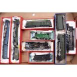 One tray containing eight loose Hornby Dublo and Wrenn electric locomotives, to include a Hornby