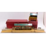 Hornby No.2 station and No.2 Signal Cabin: 1927-9 ‘Windsor’ station, red brick building, blue