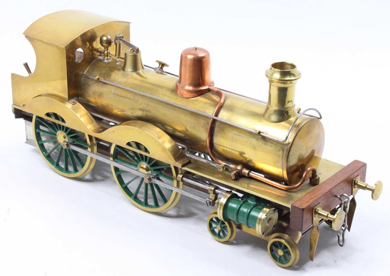 From Freelance Designs 4.5" gauge spirit-fired model of a 4-4-0 locomotive and tender, named " - Bild 7 aus 9