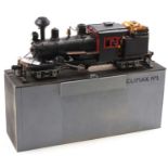 Scratch-built G scale Climax loco No.1 powered single can motor, radio controlled, black body,