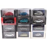12 Norev 1/43rd scale diecasts, examples include No. 517745 Renault Laguna Coupe, No. 155273 Citroen