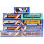 One box of 9 boxed Corgi Super Haulers road transport diecast vehicles to include a Hapag Lloyd