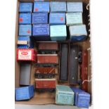 A variety of approx 25 Hornby-Dublo post-war tinplate goods wagons, many boxed. Overall (G-VG) (BG-