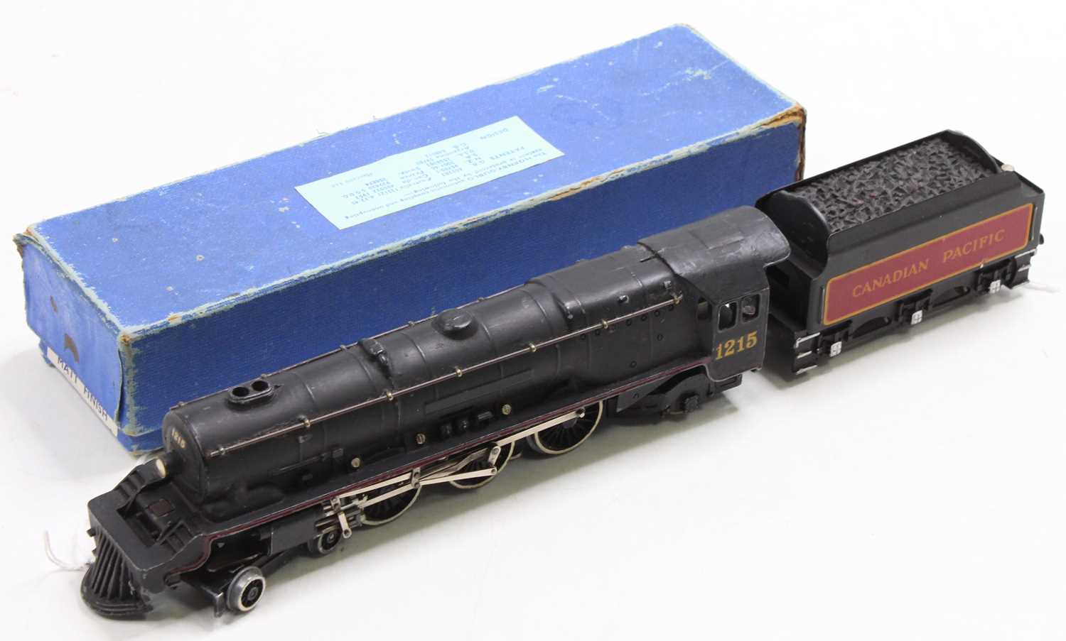 EDL3 Hornby-Dublo 3-rail 4-6-2 ‘Canadian Pacific’ loco & tender. Small 1215 in white on smokebox