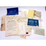 A folder containing assorted Southern Region and Great Western Railway ephemera ranging from 19th