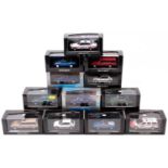 12 Minichamps 1/43rd scale diecasts, examples include No. 400 085030 Ford Escort III Cabriolet 1983,