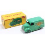 Dinky Toys No. 454 Cydrax Trojan delivery van comprising green body with matching hubs and Cydrax