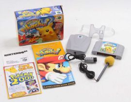 A Nintendo 64 boxed Hey You Pikachu boxed game, housed in the original box, appears complete