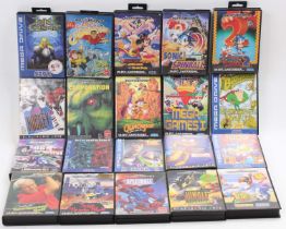 One tray containing a collection of boxed Sega Mega Drive games to include Boogerman A Pick and