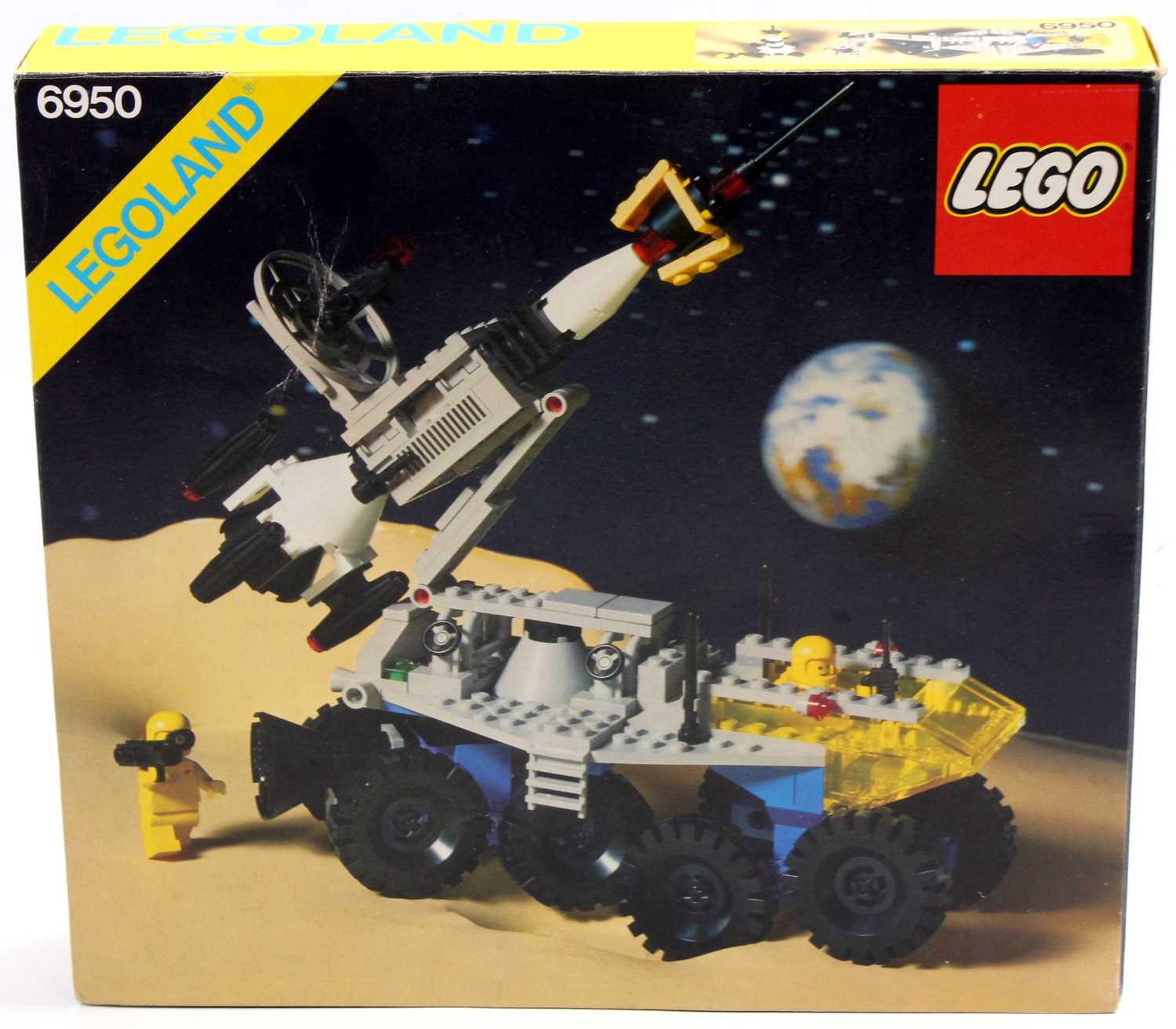 Lego vintage space No. 6950 Mobile Rocket Launcher comprising an 8-wheeled moon buggy vehicle - Image 6 of 8