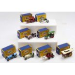 Matchbox Lesney Models of Yesteryear boxed group of 8, with examples including Y4 Shand Mason