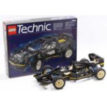 Lego Technic 8880, Super Car boxed set, with an instruction leaflet and original box, appears