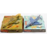 Dinky Toys bubble-packed aircraft group of 2 comprising No. 725 F-4K Phantom, and No. 731 SEPECAT