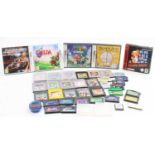 One tray containing a collection of various boxed and loose Game Boy Nintendo 3DS Game Boy Advance