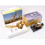 WSI and Nzg 1/50th scale boxed earth moving and construction diecast group, 2 boxed as issued