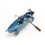 Salco Series, Mickey and Minnie On The River, comprising: blue Four Wheel Row Boat, Mickey &