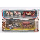 Britains Wild West Stage Coach housed in a No.7464 Gun Team Limber Box, together with a Corgi No.