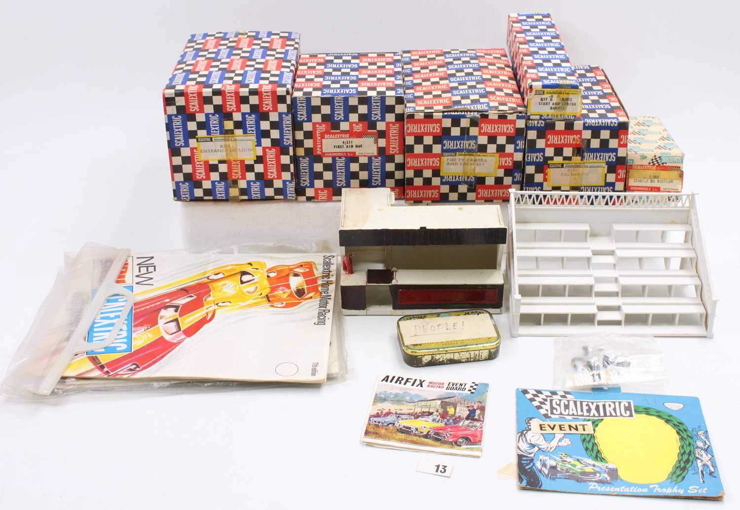 A group of Scalextric boxed raceway accessories, ephemera, Championship winning trophies, plastic - Image 2 of 3