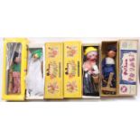Pelham Puppets group of 4 comprising a Dutch Girl, a Dutch Boy, an Old Lady, and a Sailor