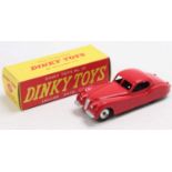 Dinky Toys No.157 Jaguar XK120 comprising red body, with rare spun hubs, housed in the original