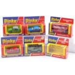 Dinky Toys later issued boxed model group of 5 comprising No. 612 Commando Jeep, including a spare