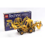 Lego Technic No.8862 Backhoe, housed in the original card box with instruction leaflet, model is