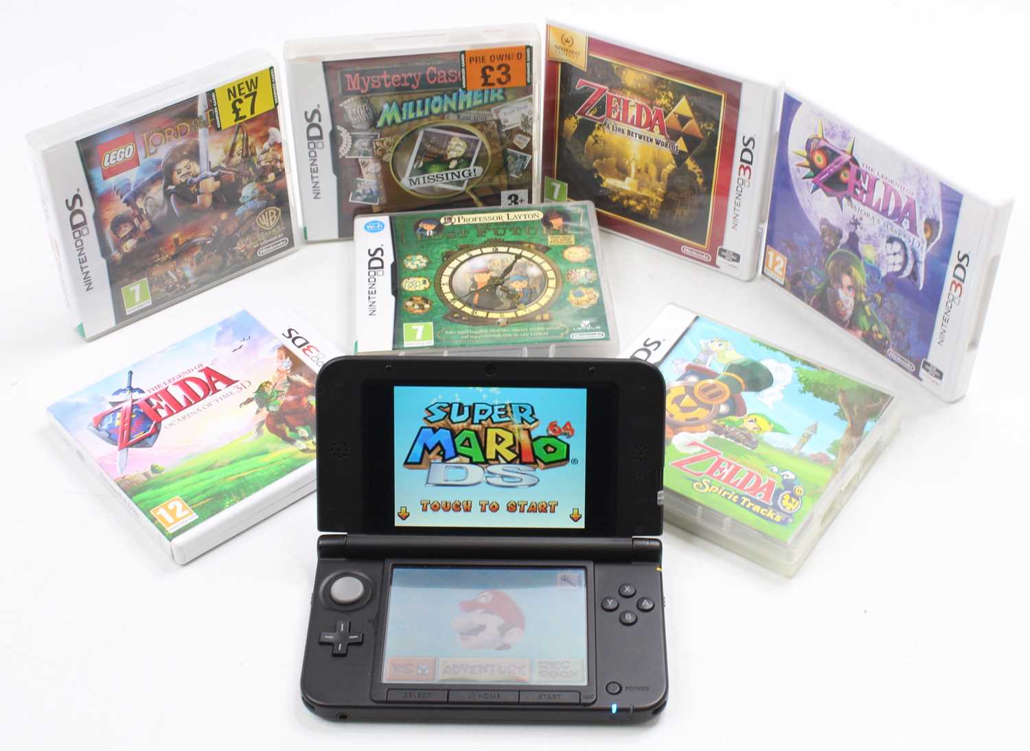 A collection of Nintendo DS and 3DS consoles and games, to include a Nintendo 3DS XL silver - Image 2 of 4