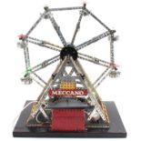 Meccano window display model Ferris wheel, 1960s or later, electric powered, approximate