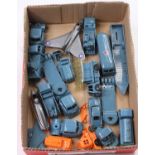 Tray of various Triang Minic plastic RAF and Military vehicles, to include public transport coach,