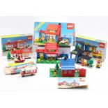 A collection of boxed and part complete Lego kits to include 6364 hospital, 6372 town house, 6680