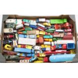 One tray containing a selection of various playworn diecast vehicles to include Matchbox 1/75