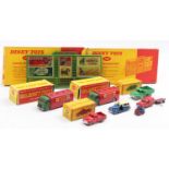Dublo Dinky Toys group of boxed and loose models comprising 2x No. 070 A.E.C. Mercury Tanker - one