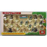 A Britains Deetail series WWII 1970s No. 7348 British and German Infantry gift set, to include 18