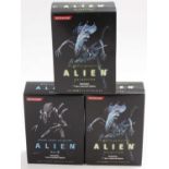 Carlton/Konami Alien SF movie selection pre-coloured action figure group to include Drop Ship, a USS