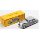 Dinky Toys No. 150 Rolls Royce Silver Wraith comprising of two-tone grey body with spun hubs and