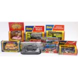 Dinky Toys and Corgi Toys later issue window box models group including No. 390 Customised Freeway